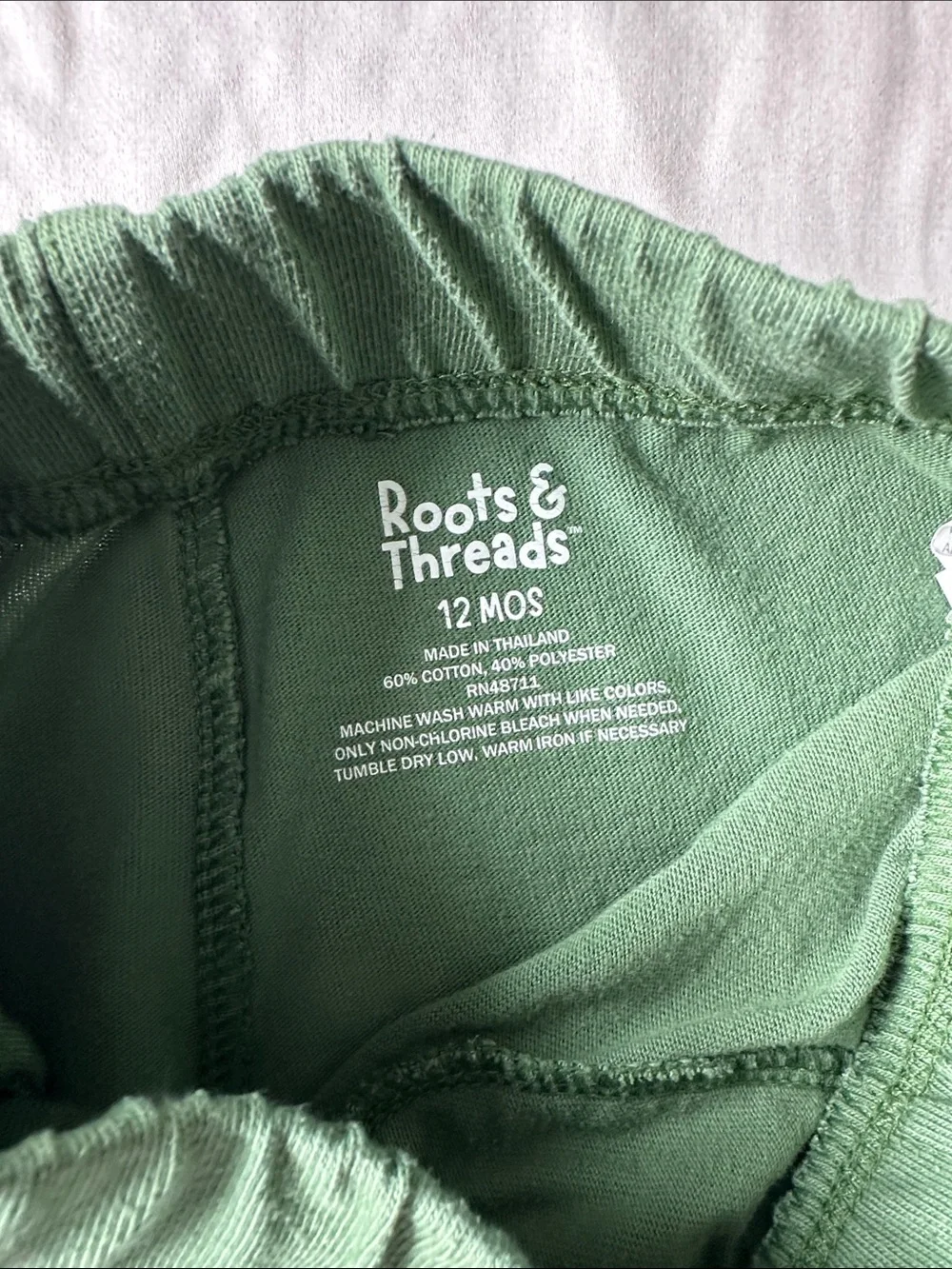 Roots & Threads Kids Cargo Joggers wide leg